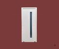 PVC WPC Door with Glass